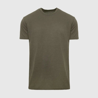 Heather Military Green Classic Crew Neck