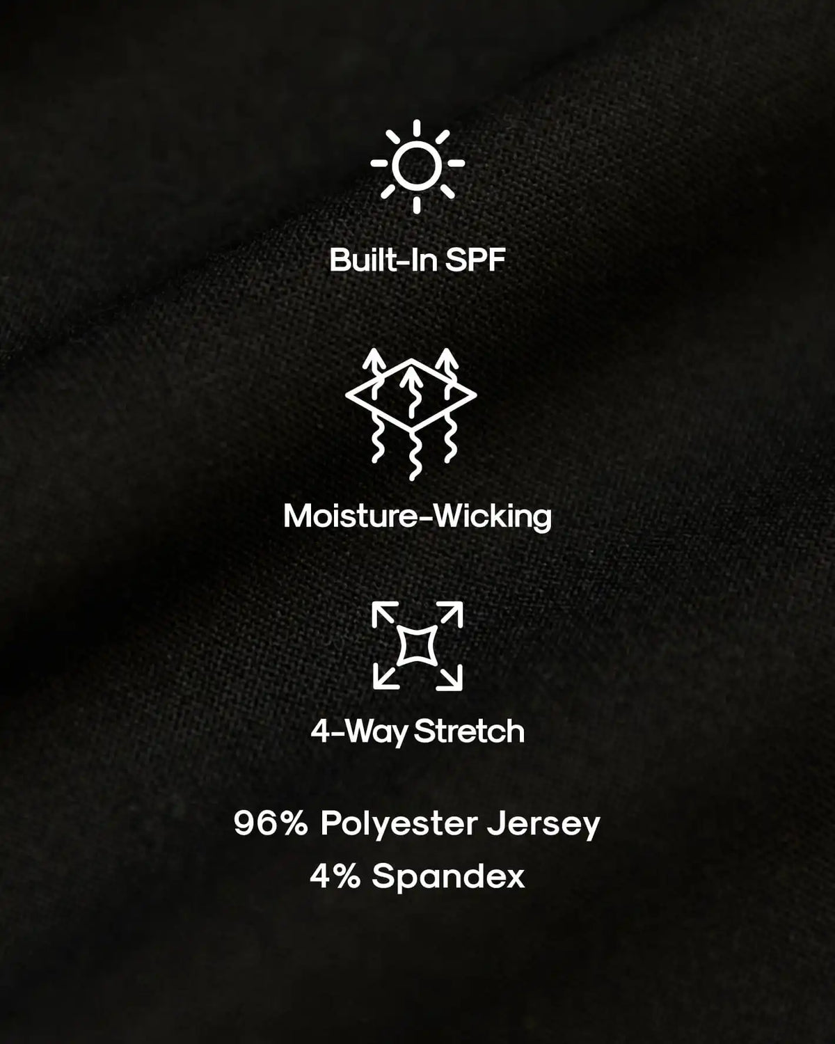 Black Active Crew Neck Tee