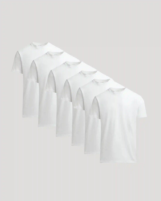 All White Heavyweight Crew 6-Pack