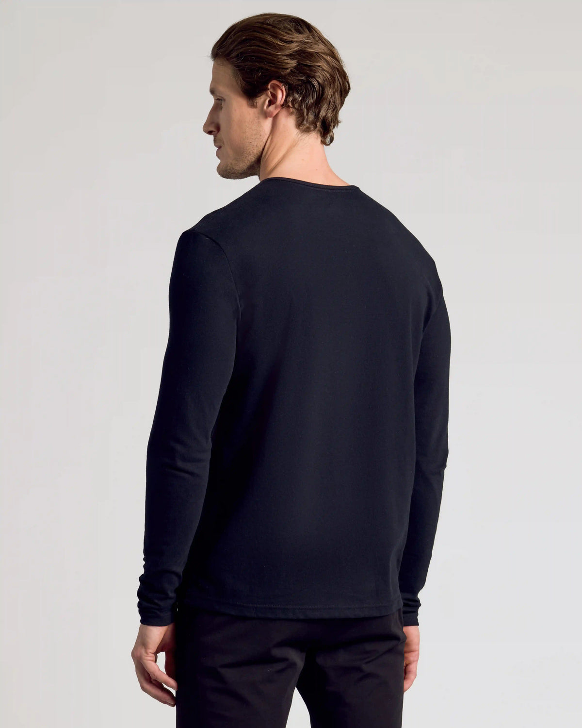 All Black Classic Henley 6-Pack