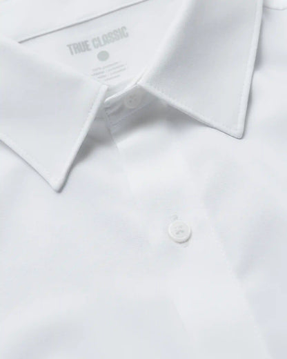White & Navy Long Sleeve Performance Dress Shirt 2-Pack