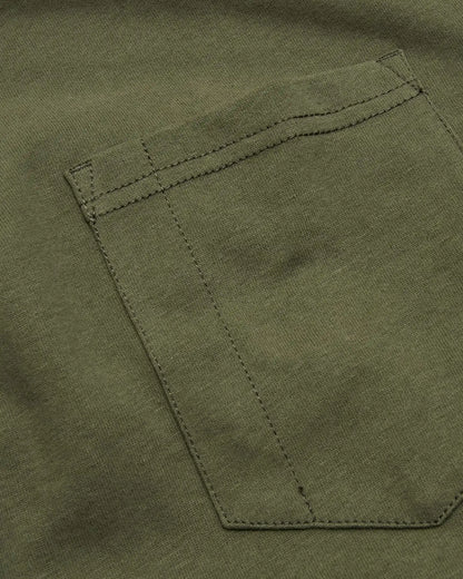 Military Green Heavyweight Pocket Crew