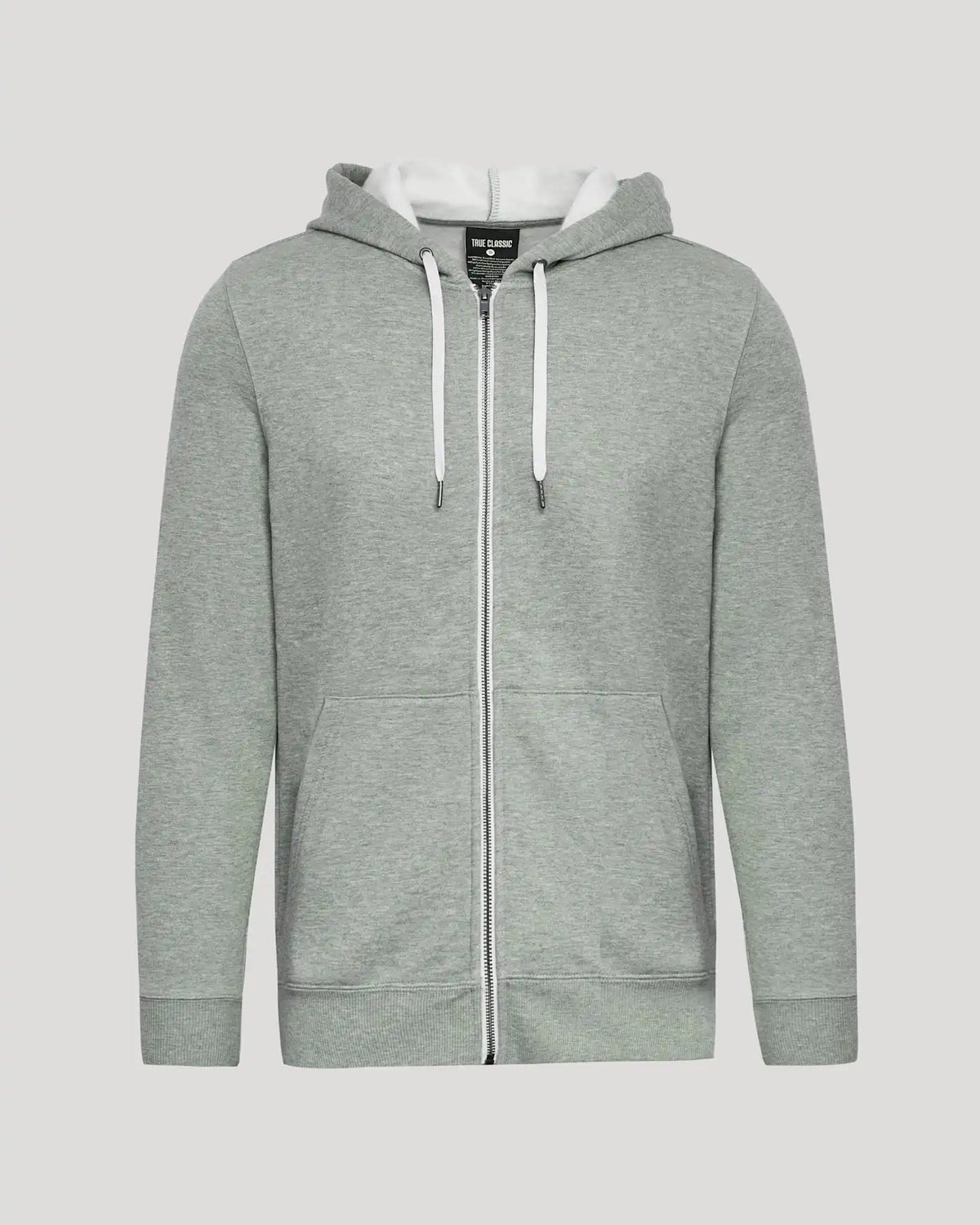 Dark Heather Gray Fleece French Terry Zip Hoodie
