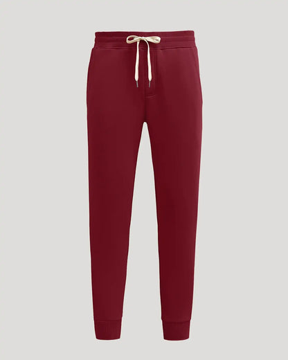 Dark Maroon Fleece French Terry Joggers