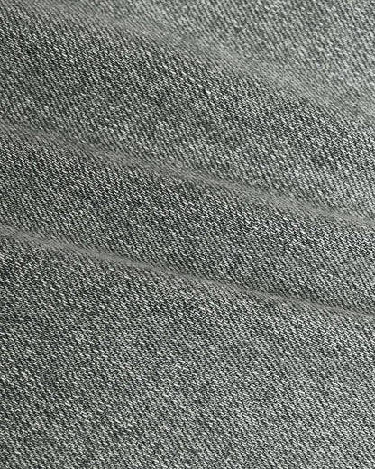 Medium Gray Wash Straight Authentic Denim Jeans