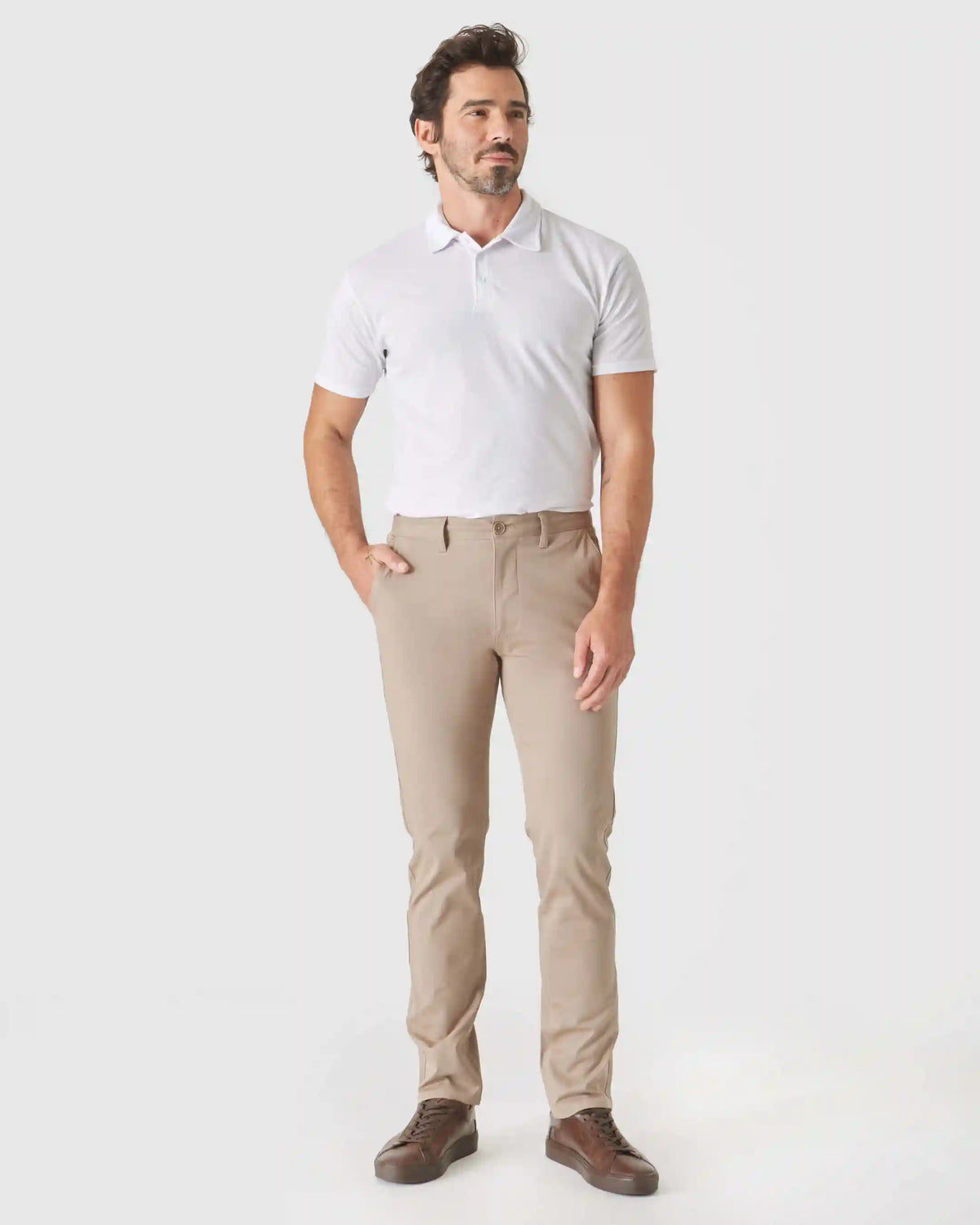 Khaki Slim Twill Chino Pant