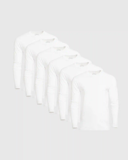 Classic Long Sleeve Crew Neck 6-Pack