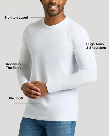 Classic Long Sleeve Crew Neck 10-Pack