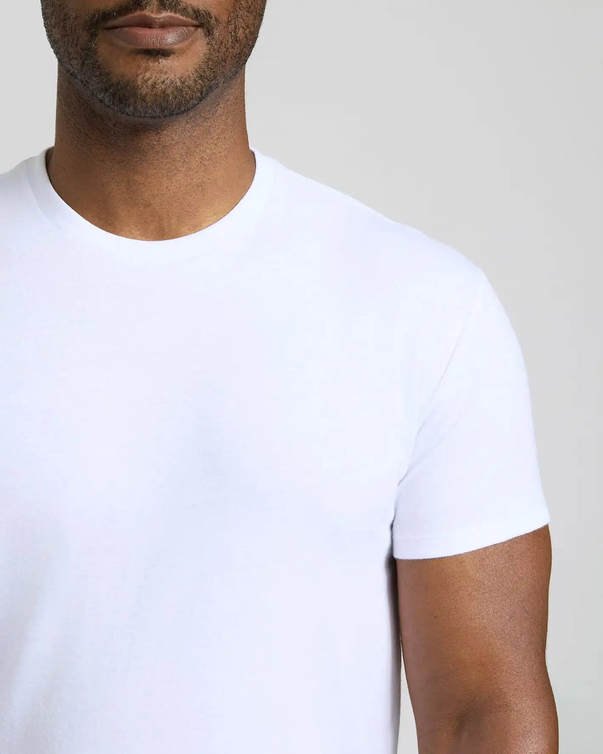 White Short Classic Crew Neck