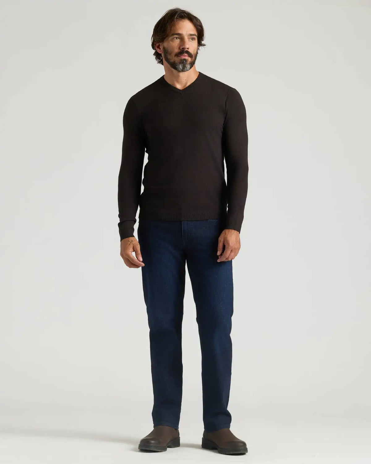 All Black Dressy V-Neck Sweater 3-Pack