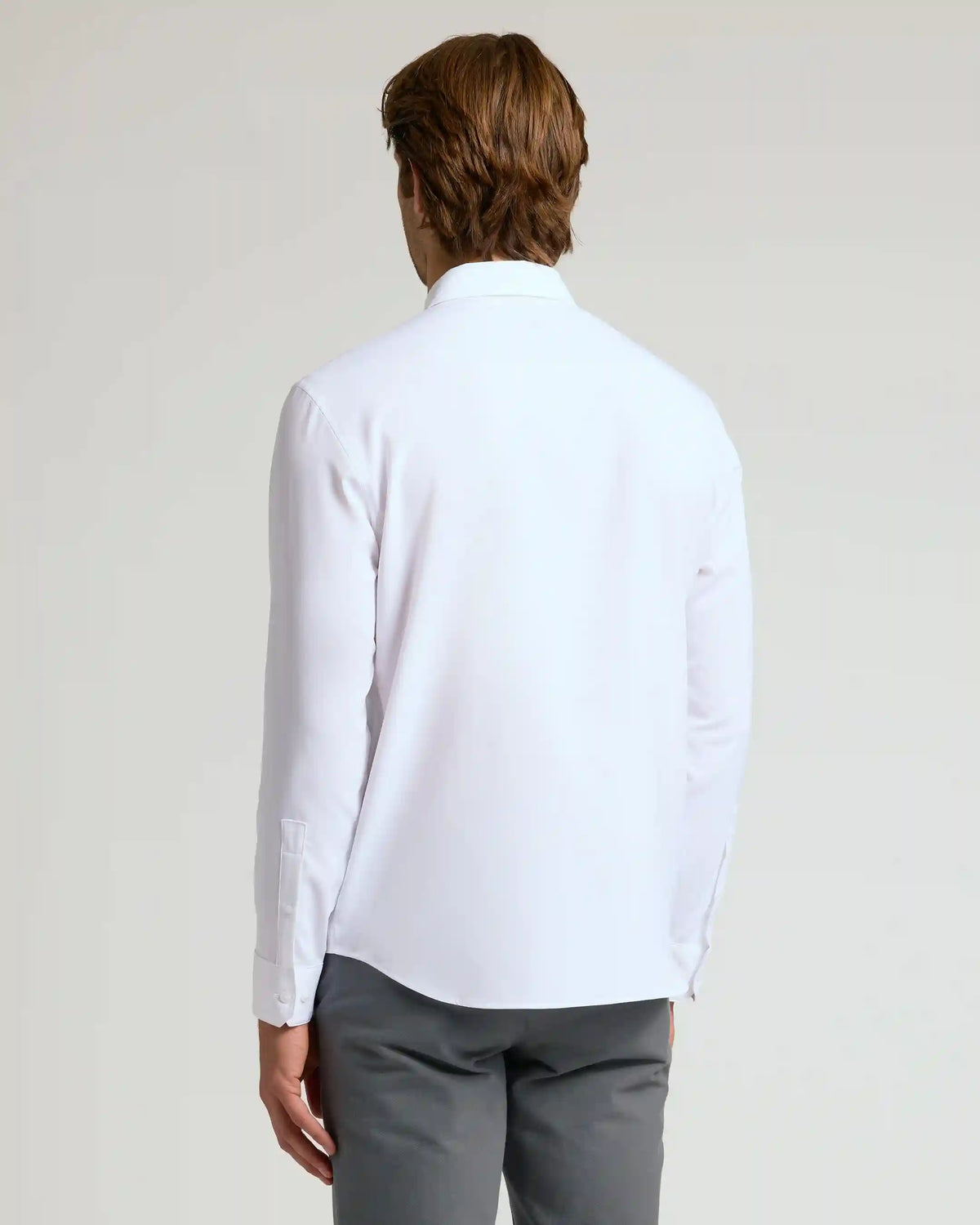 All White Long Sleeve Performance Dress Shirt 2-Pack