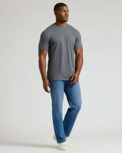 Carbon Tall Straight Hem Crew Neck T-Shirt