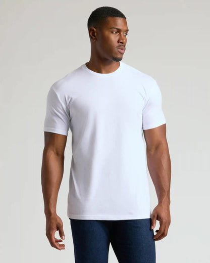 Classic Tall Straight Hem Crew Neck T-Shirt 3-Pack