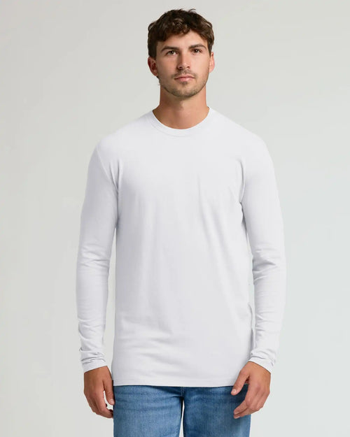 White Tall Long Sleeve T-Shirt