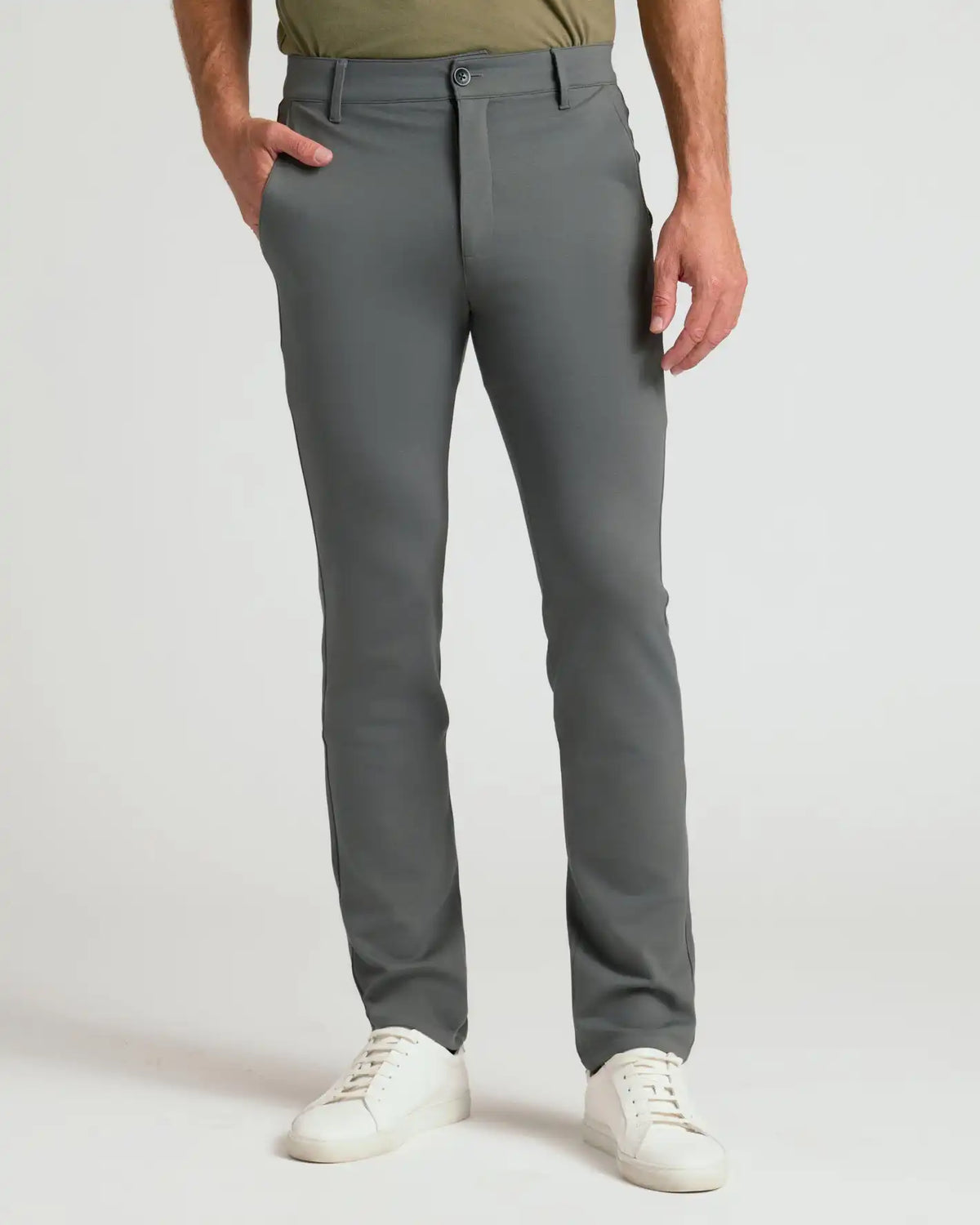 Carbon Slim Comfort Knit Chino Pant