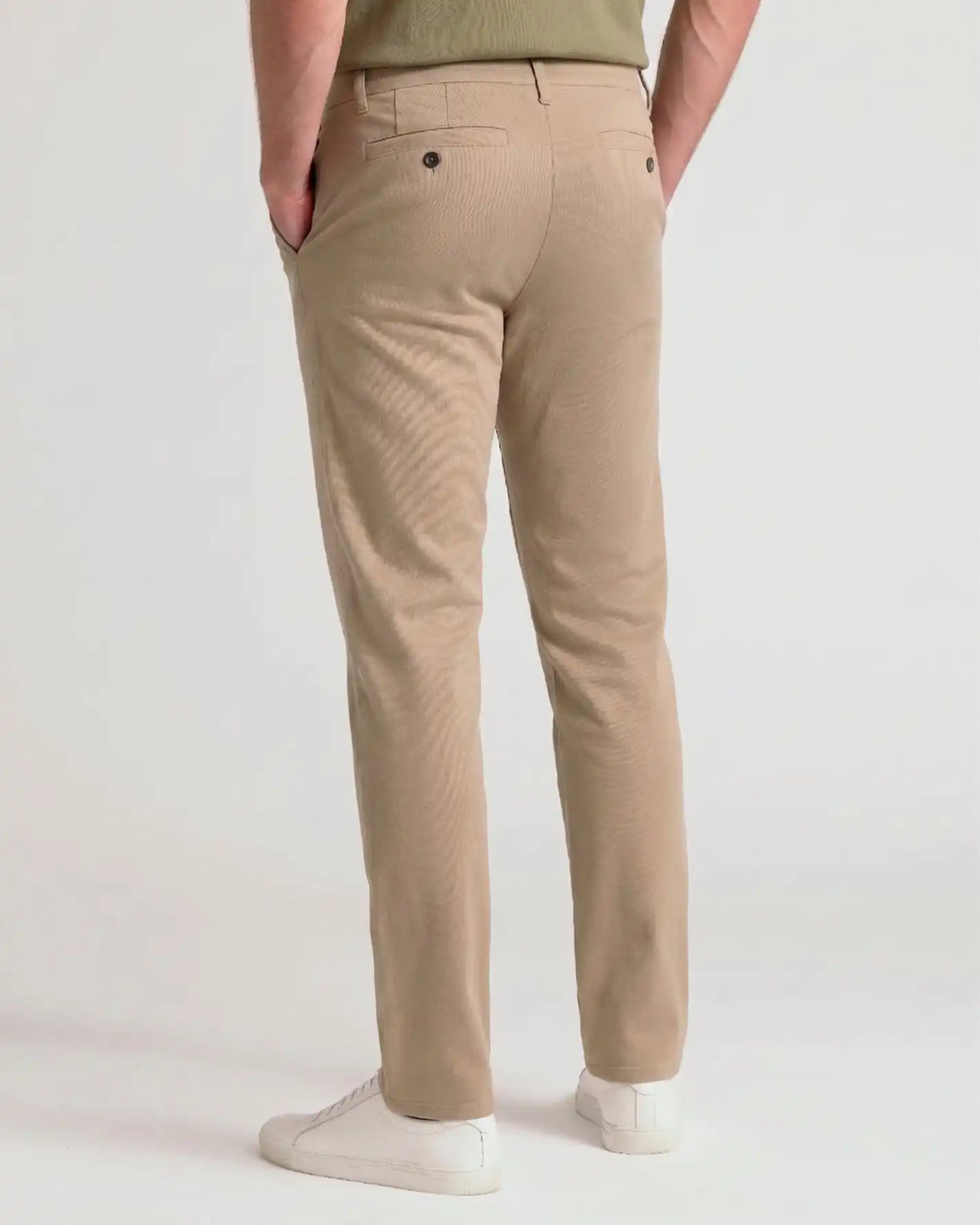 Khaki Slim Comfort Knit Chino Pant