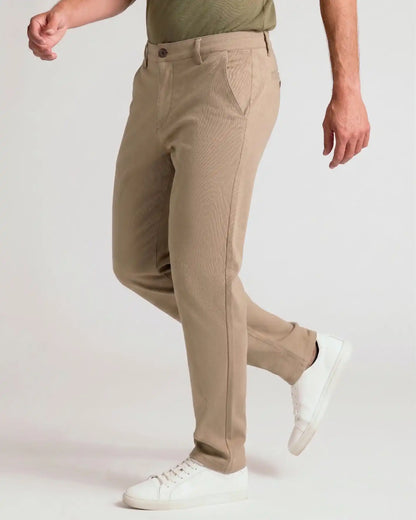 Khaki Slim Comfort Knit Chino Pant