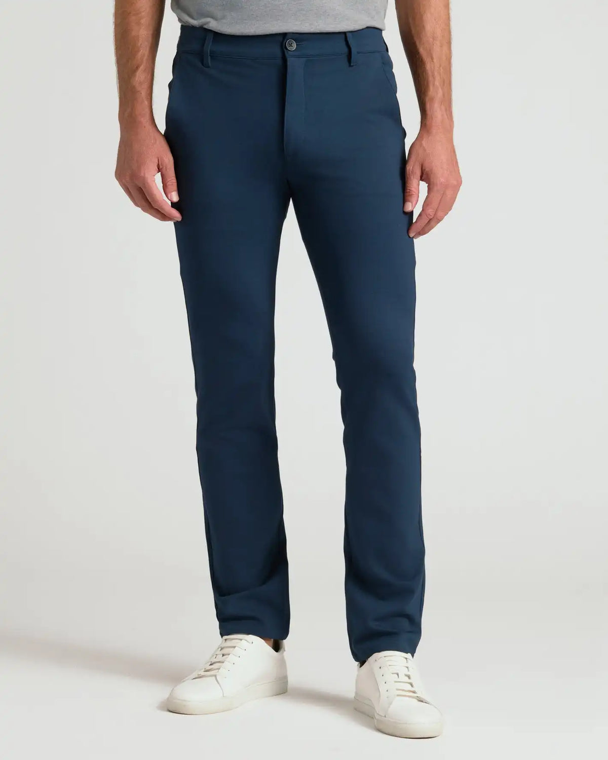 Navy Slim Comfort Knit Chino Pant