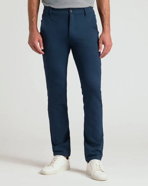 Navy Slim Comfort Knit Chino Pant