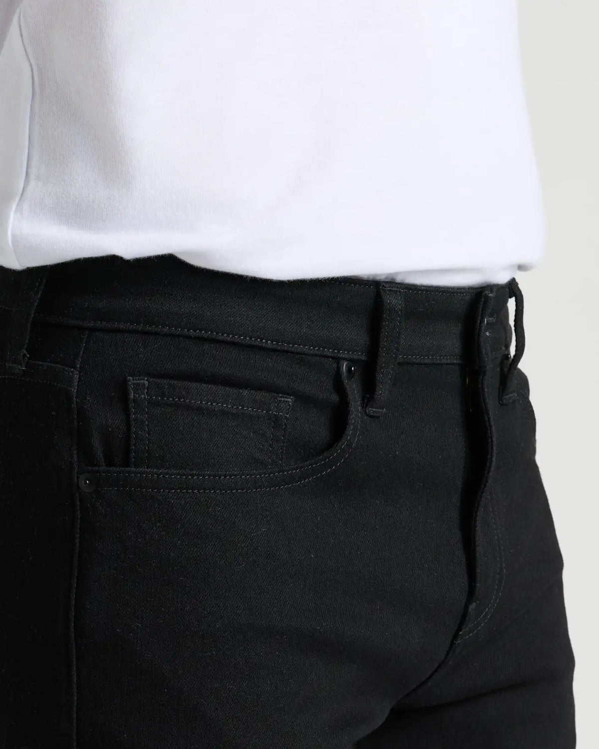 Black Wash Slim Authentic Denim Jeans