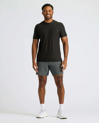Black Active Crew Neck Tee
