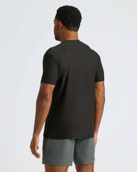 Black Active Crew Neck Tee