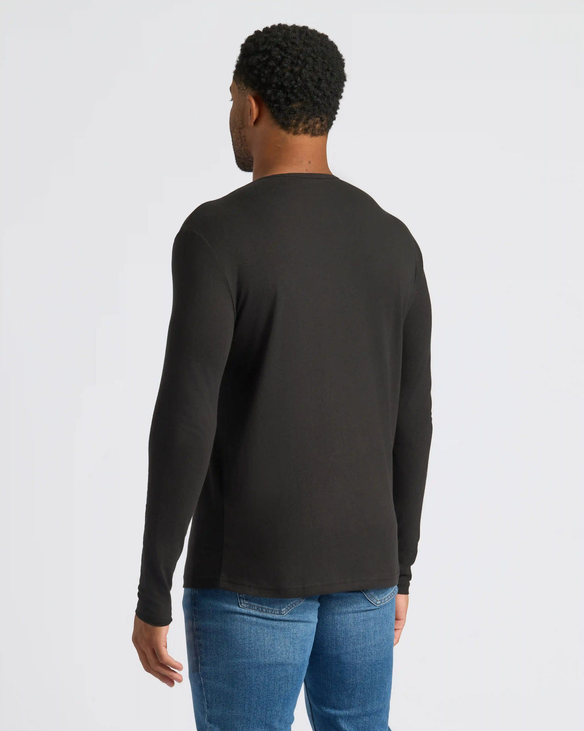 All Black Classic Henley 6-Pack