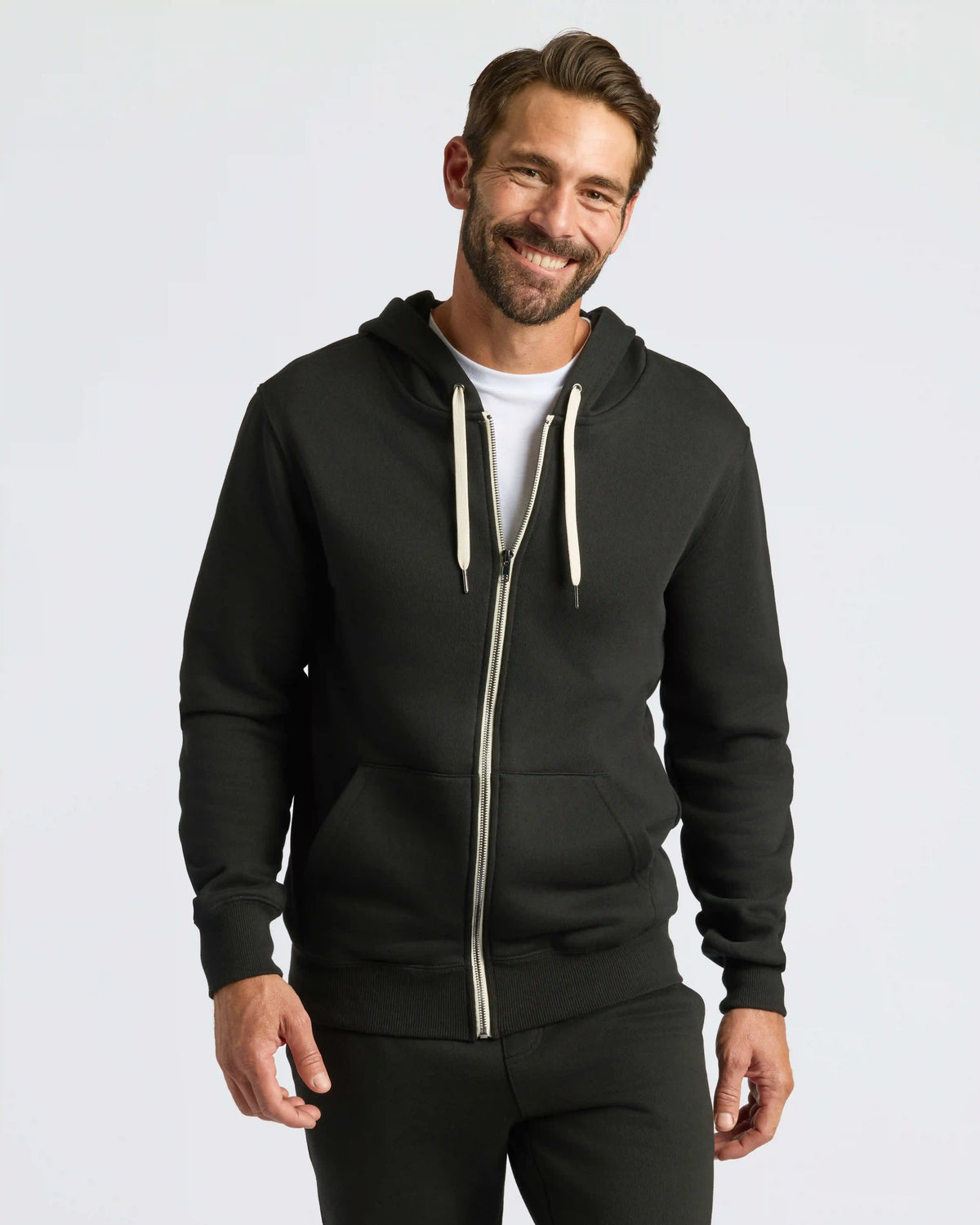 Black Full Zip Fleece Hoodie & Jogger 2-Pack